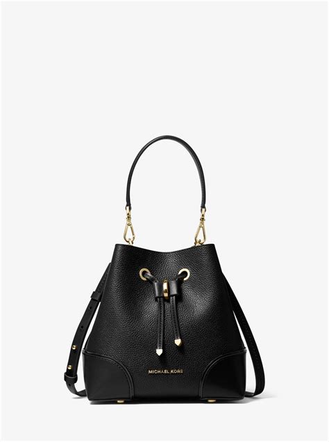 michael michael kors mercer gallery small pebbled leather shoulder bag|michael kors flat shoulder bags.